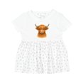 thumbnail image 1 of Inktastic Highland Cow Girls Baby Dress, 1 of 5