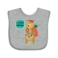 thumbnail image 1 of Inktastic Hiker Backpacking I Love Hiking Boys or Girls Baby Bib, 1 of 4