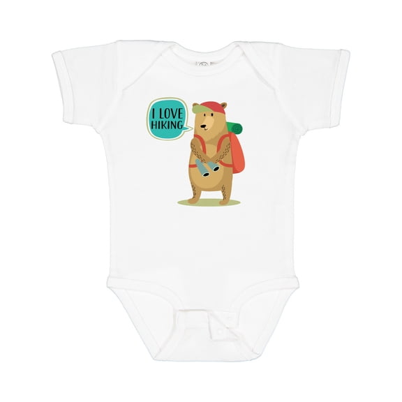 Inktastic Hiker Backpacking I Love Hiking Boys or Girls Baby Bodysuit