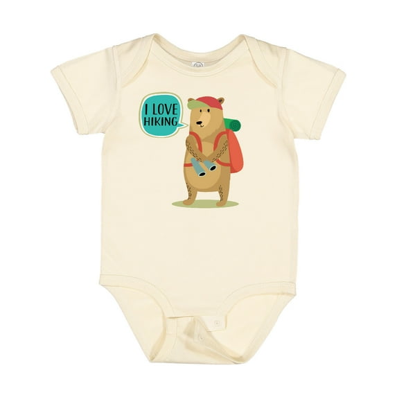 Inktastic Hiker Backpacking I Love Hiking Boys or Girls Baby Bodysuit