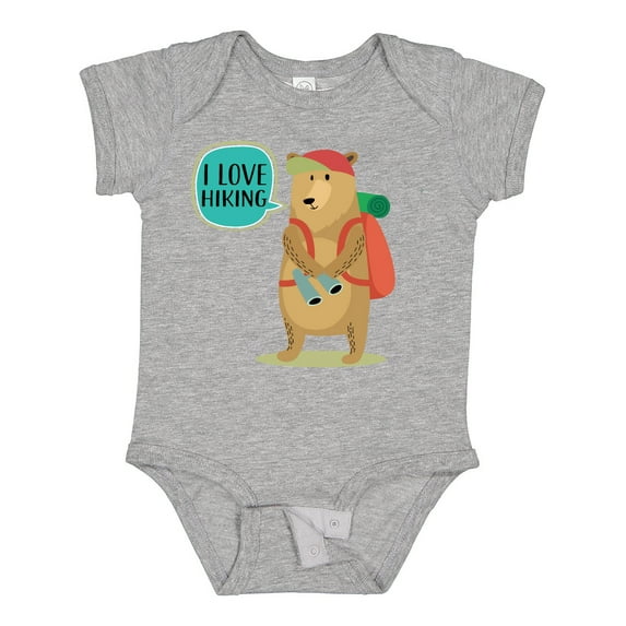 Inktastic Hiker Backpacking I Love Hiking Boys or Girls Baby Bodysuit
