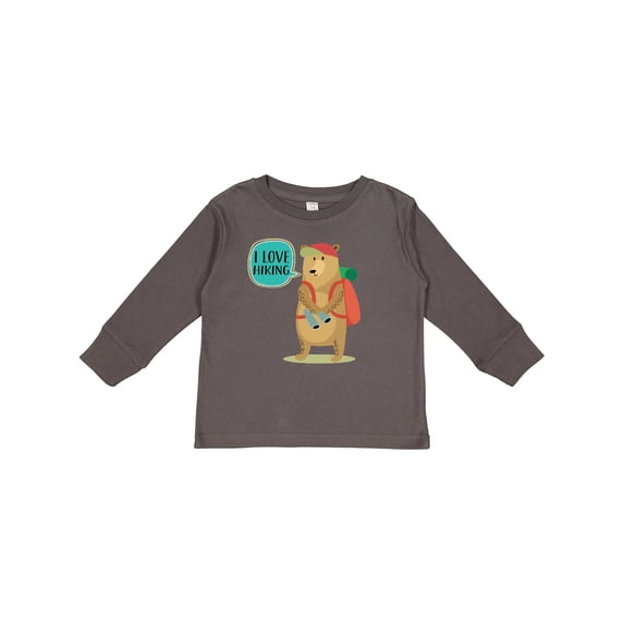 Inktastic Hiker Backpacking I Love Hiking Boys or Girls Long Sleeve Toddler T-Shirt
