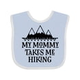 thumbnail image 1 of Inktastic Hiker Mommy Takes Me Hiking Boys or Girls Baby Bib, 1 of 4