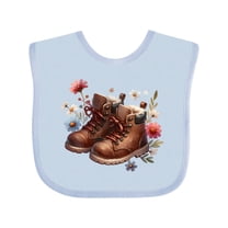 Inktastic Hiking Boots Cute Outdoor Girls Baby Bib