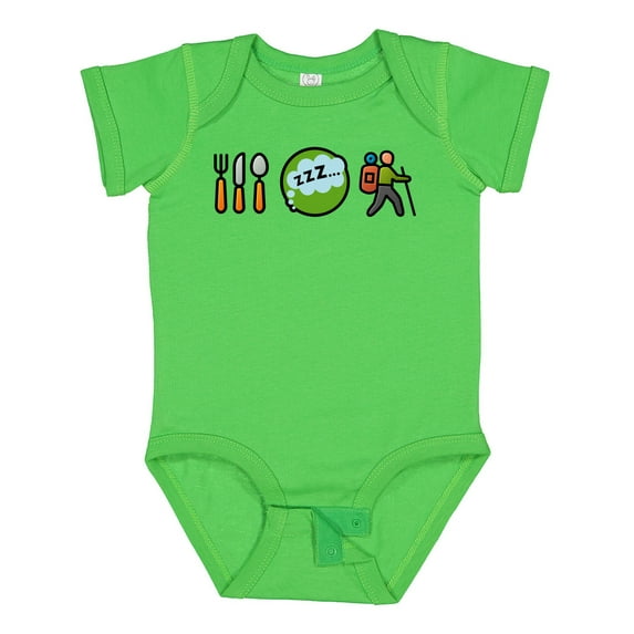 Inktastic Hiking Eat Sleep Hike Boys or Girls Baby Bodysuit