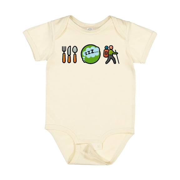 Inktastic Hiking Eat Sleep Hike Boys or Girls Baby Bodysuit