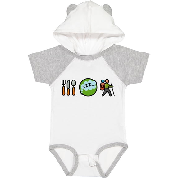 Inktastic Hiking Eat Sleep Hike Boys or Girls Baby Bodysuit