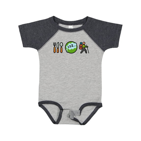 Inktastic Hiking Eat Sleep Hike Boys or Girls Baby Bodysuit
