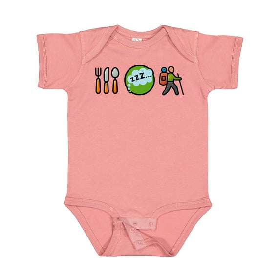 Inktastic Hiking Eat Sleep Hike Boys or Girls Baby Bodysuit