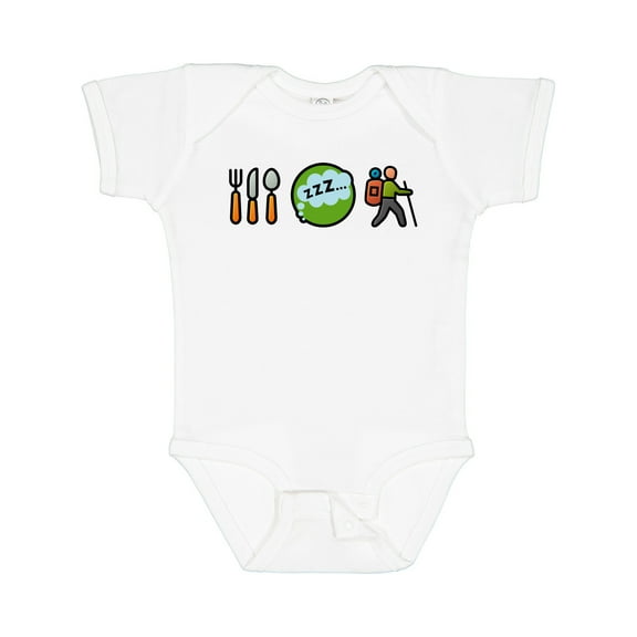Inktastic Hiking Eat Sleep Hike Boys or Girls Baby Bodysuit