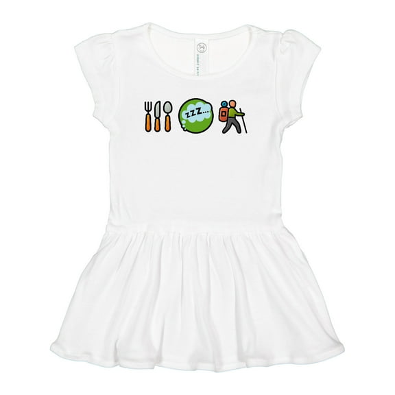 Inktastic Hiking Eat Sleep Hike Girls Baby Dress