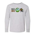 thumbnail image 1 of Inktastic Hiking Eat Sleep Hike Long Sleeve Youth T-Shirt, 1 of 5