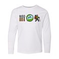 thumbnail image 1 of Inktastic Hiking Eat Sleep Hike Long Sleeve Youth T-Shirt, 1 of 5