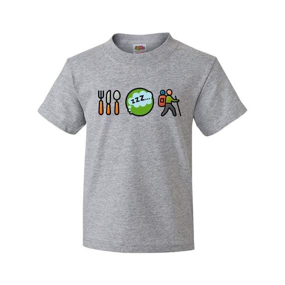 Inktastic Hiking Eat Sleep Hike Youth T-Shirt