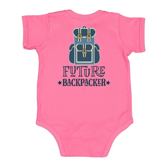 Inktastic Hiking Future Backpacker Boys or Girls Baby Bodysuit