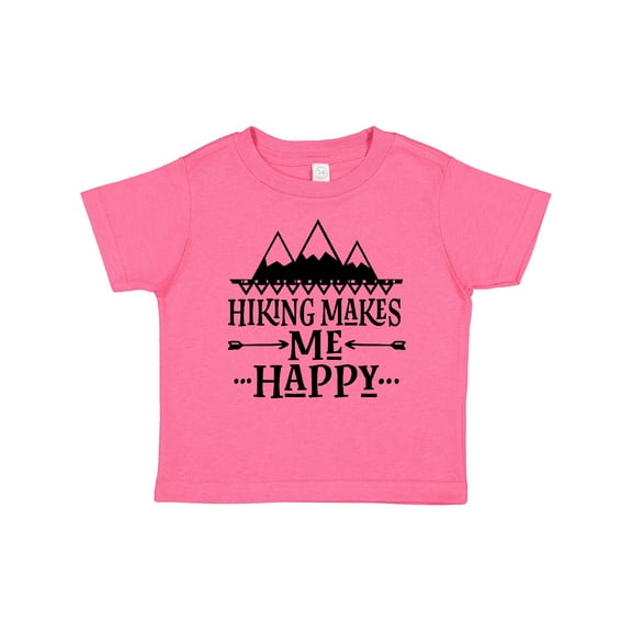 Inktastic Hiking Makes Me Happy Mountain Hiker Boys or Girls Baby T-Shirt
