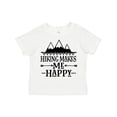 thumbnail image 1 of Inktastic Hiking Makes Me Happy Mountain Hiker Boys or Girls Toddler T-Shirt, 1 of 5
