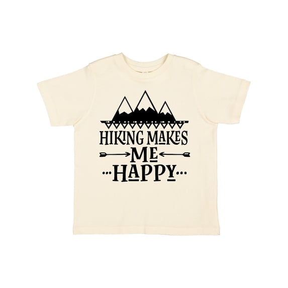 Inktastic Hiking Makes Me Happy Mountain Hiker Boys or Girls Toddler T-Shirt