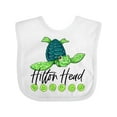 thumbnail image 1 of Inktastic Hilton Head Cute Smiling Sea Turtle Boys or Girls Baby Bib, 1 of 4