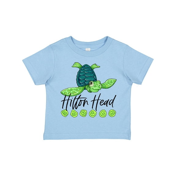 Inktastic Hilton Head Cute Smiling Sea Turtle Boys or Girls Toddler T-Shirt