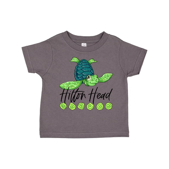Inktastic Hilton Head Cute Smiling Sea Turtle Boys or Girls Toddler T-Shirt