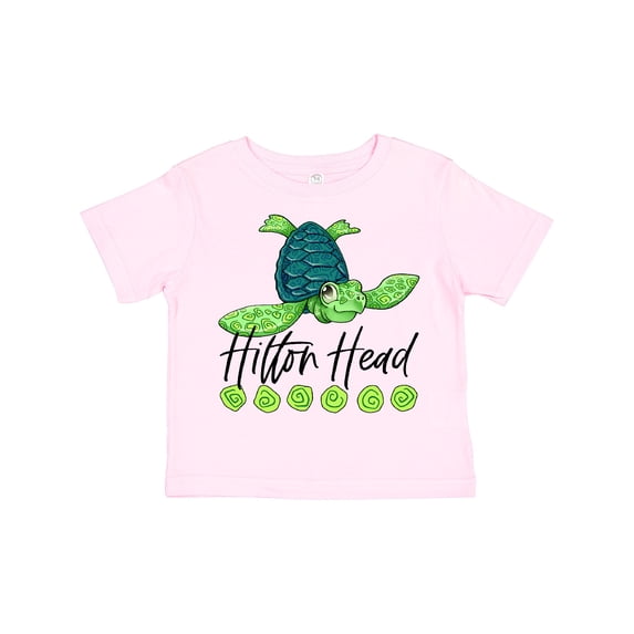 Inktastic Hilton Head Cute Smiling Sea Turtle Boys or Girls Toddler T-Shirt