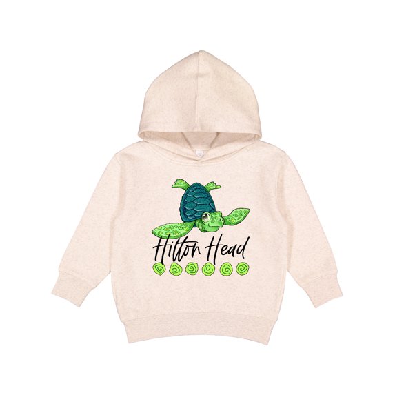 Inktastic Hilton Head Cute Smiling Sea Turtle Toddler Hoodie