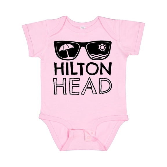 Inktastic Hilton Head Sunglasses with Umbrella and Sun Boys or Girls Baby Bodysuit