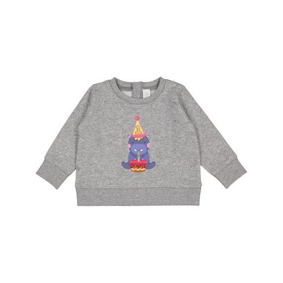 Inktastic Hippo 1st Birthday Baby Sweatshirt