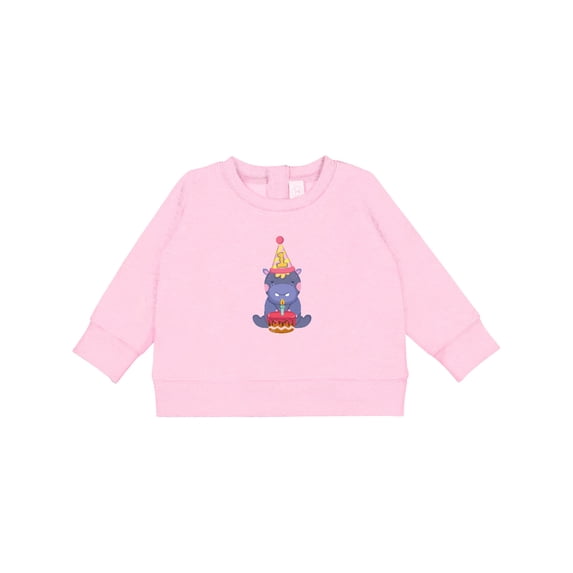 Inktastic Hippo 1st Birthday Baby Sweatshirt