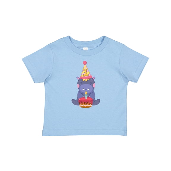 Inktastic Hippo 1st Birthday Boys or Girls Baby T-Shirt