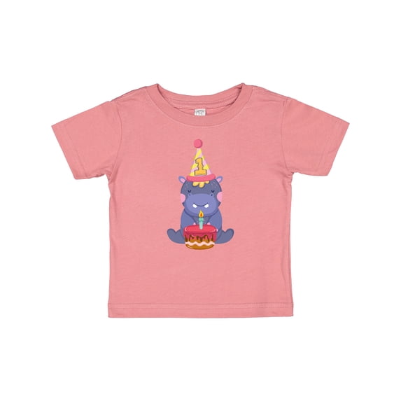 Inktastic Hippo 1st Birthday Boys or Girls Baby T-Shirt