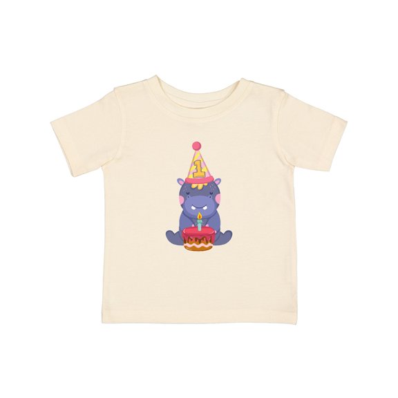 Inktastic Hippo 1st Birthday Boys or Girls Baby T-Shirt