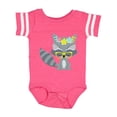 thumbnail image 1 of Inktastic Hipster Raccoon, Raccoon With Glasses, Flowers Boys or Girls Baby Bodysuit, 1 of 5