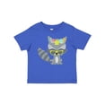 thumbnail image 1 of Inktastic Hipster Raccoon, Raccoon With Glasses, Flowers Boys or Girls Baby T-Shirt, 1 of 5