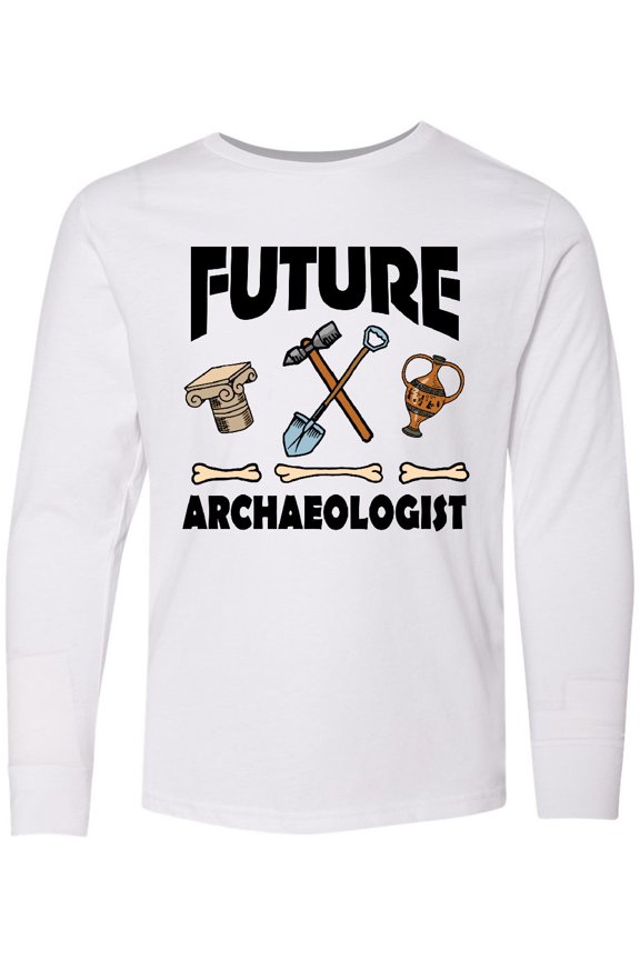 Historian Future Archaeologist Long Sleeve Youth T-Shirt
