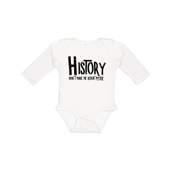 Inktastic History Repeats Boys or Girls Long Sleeve Baby Bodysuit