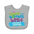 thumbnail image 1 of Inktastic History Teacher Daddy Boys or Girls Baby Bib, 1 of 4