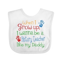 Inktastic History Teacher Like Daddy Boys or Girls Baby Bib
