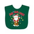 thumbnail image 1 of Inktastic Ho ho ho Santa Claus is here Boys or Girls Baby Bib, 1 of 4