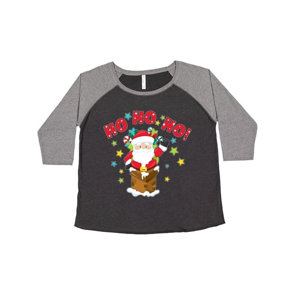 Inktastic Ho ho ho Santa Claus is here Women's Plus Size T-Shirt