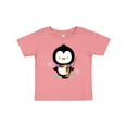 thumbnail image 1 of Inktastic Hockey Christmas Penguin Boys or Girls Baby T-Shirt, 1 of 5