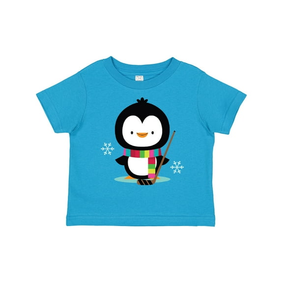 Inktastic Hockey Christmas Penguin Boys or Girls Toddler T-Shirt