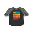 thumbnail image 1 of Inktastic Hockey Eat Sleep Ice Hockey Repeat Boys or Girls Toddler T-Shirt, 1 of 5