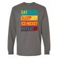thumbnail image 1 of Inktastic Hockey Eat Sleep Ice Hockey Repeat Long Sleeve T-Shirt, 1 of 5