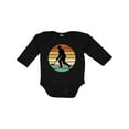 thumbnail image 1 of Inktastic Hockey Player Retro Sunset Boys or Girls Long Sleeve Baby Bodysuit, 1 of 5