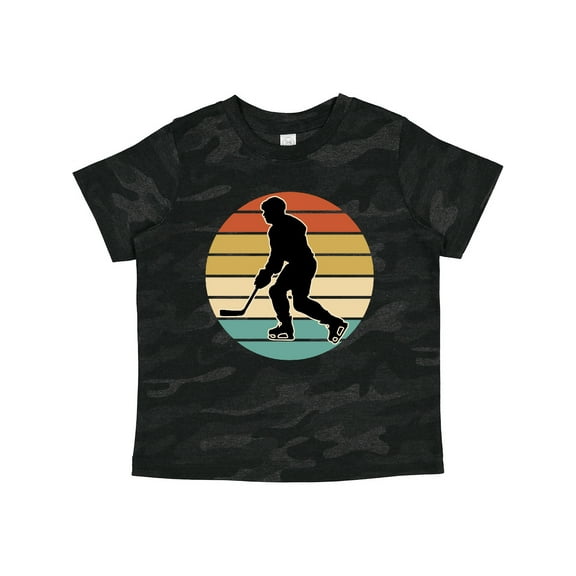 Inktastic Hockey Player Retro Sunset Boys or Girls Toddler T-Shirt