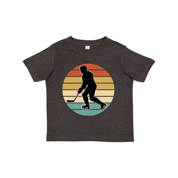 Inktastic Hockey Player Retro Sunset Boys or Girls Toddler T-Shirt