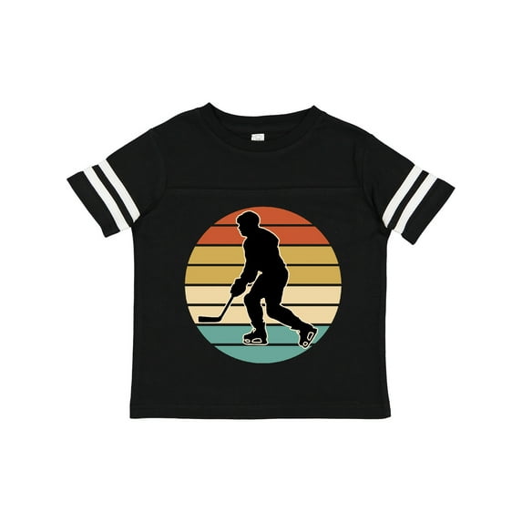 Inktastic Hockey Player Retro Sunset Boys or Girls Toddler T-Shirt