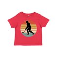 thumbnail image 1 of Inktastic Hockey Player Retro Sunset Boys or Girls Toddler T-Shirt, 1 of 5